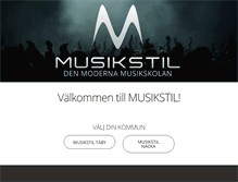 Tablet Screenshot of musikstil.se